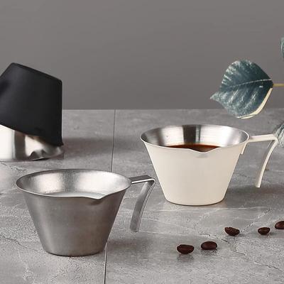 100ml Coffee Measuring Cup Extraction Cup Milk Cup Stainless Steel Espresso Ounce Cup Bar Measuring Cup Kitchen Measuring Tool