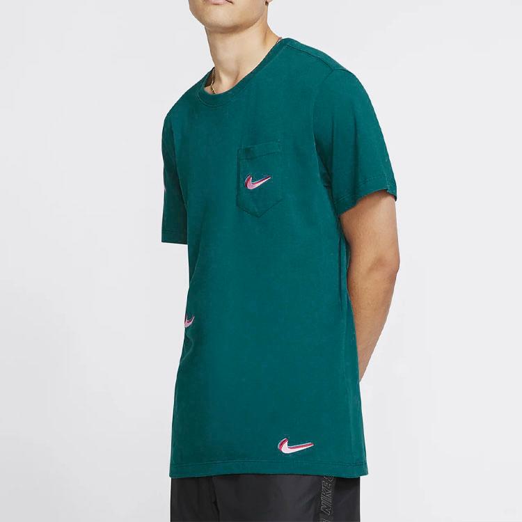 Nike SB X Parra Pocket Tee Asian Edition Women Tops Midnight-Turquoise BV7056-347