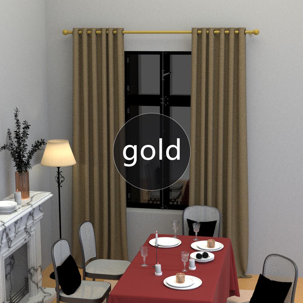 Universelles Gardinenstangen-Set, 45 Zoll - 147 Zoll . Robuster Teleskopstiel, Geeignet für große Fenster. Spleißdesign.