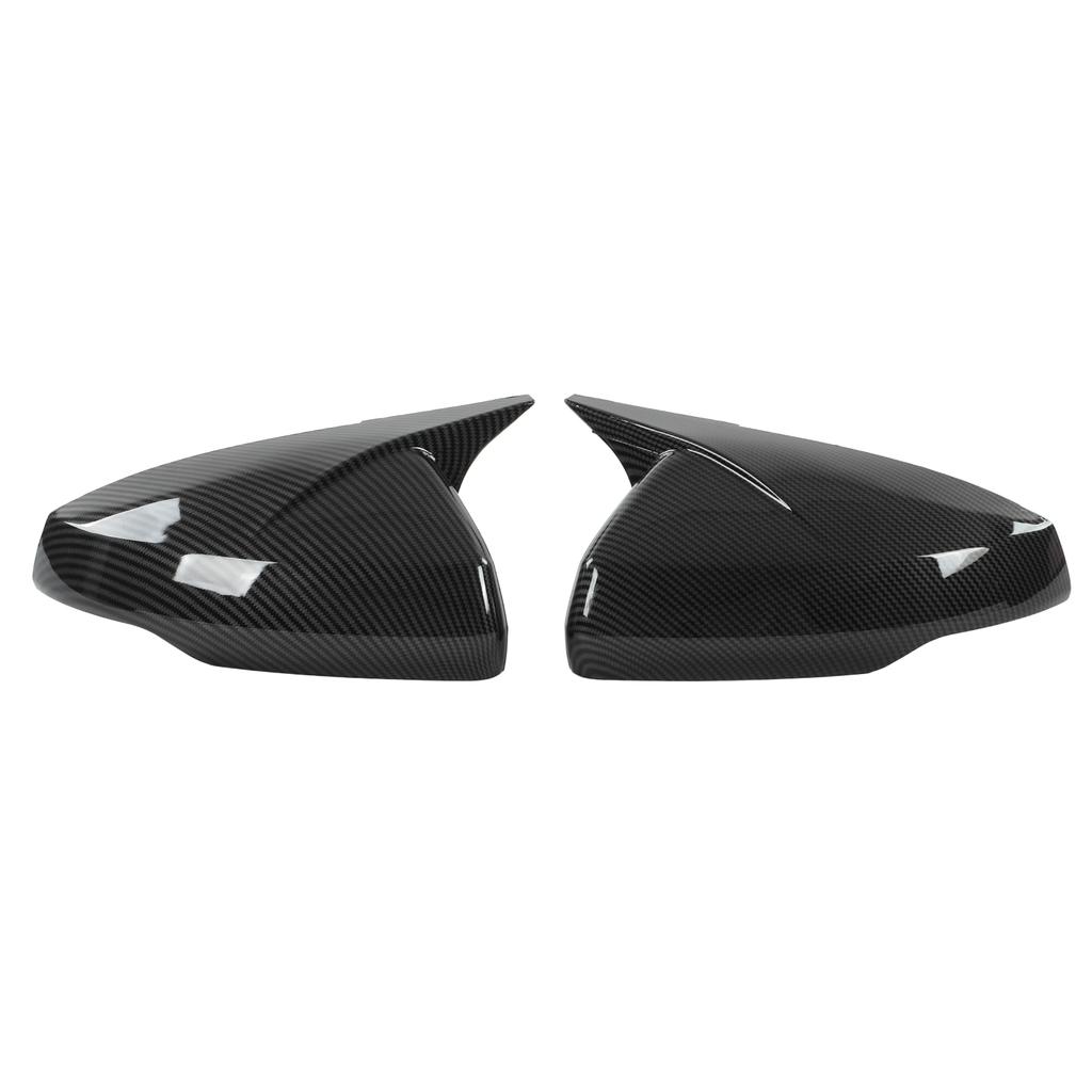 Pair Rr View Mirror Protective Covers Left Right Snap In Replacement for MK6 2018+(Glossy Black )