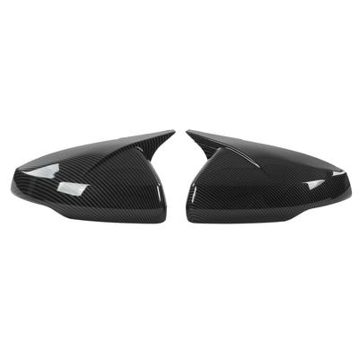 Pair Rear View Mirror Protective Covers Left Right Snap In Replacement for MK6 2018+(Carbon Fiber Style )
