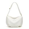 Large capacity bag women's summer versatile shoulder messenger bag pleated texture commuter dumpling bag tote bag