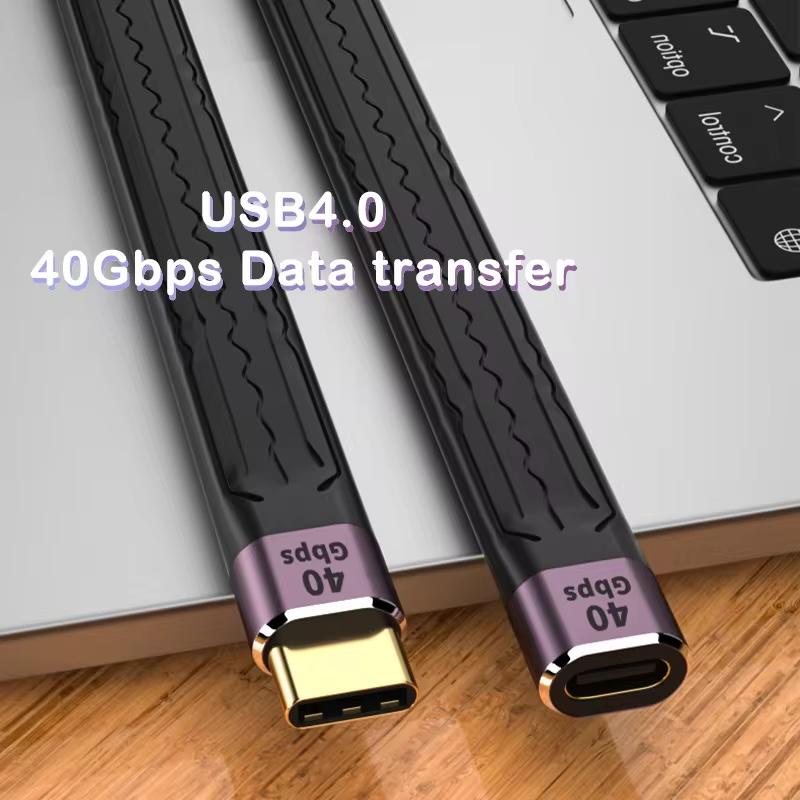 USB 4.0 Gen3 Data Cable PD 100W 5A Fast Charging USB C To Type C Cable Thunderbolt 3 4K@60Hz Cable USB Tipo C 40Gbps Data Cabel