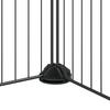 12 Panel Pet Cage with Door Black 35 x 35 cm Steel