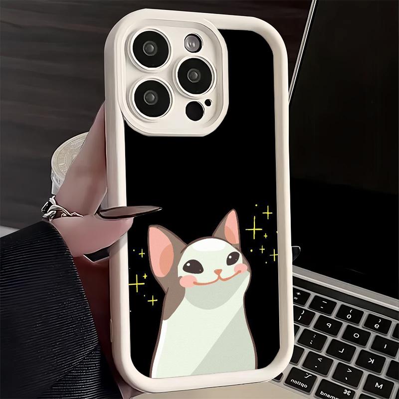 Phone Case for iPhone 17 Air 16E 15 16 Pro Max Funny Cats Fashion Style Cover 14 Plus 13 12 Mini Soft Shell Silicone Fundas