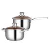 EFULLOT Star Shine Edelstahl 2-teiliges Kochgeschirr-Set