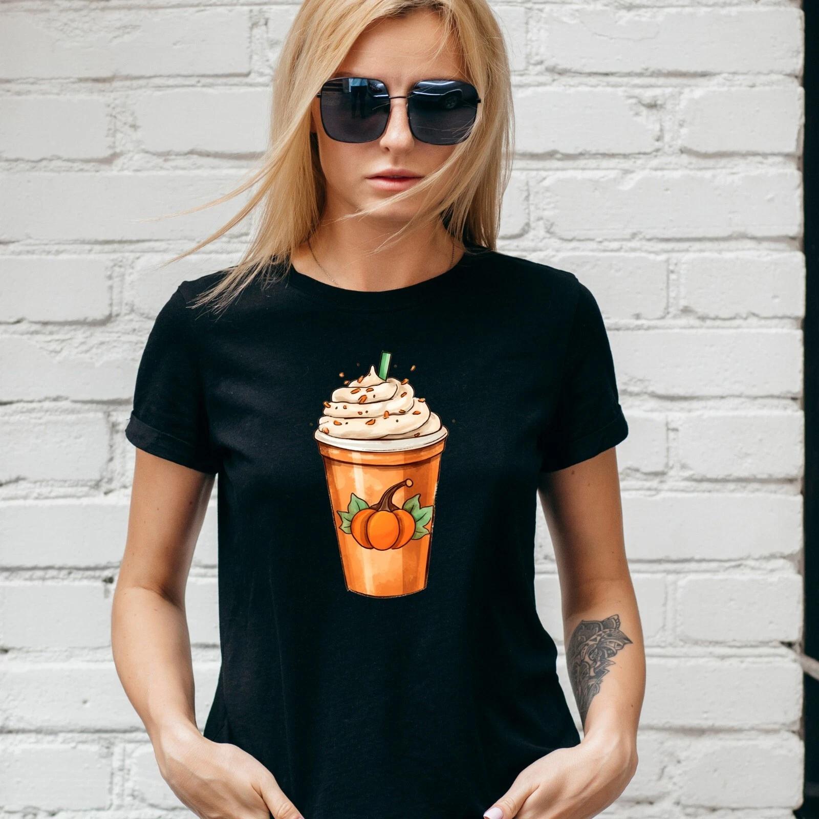 PUMPKIN SPICE COFFEE T-Shirt, Thanksgiving AUTUMN, FALL , Unisex and Lady Fit L