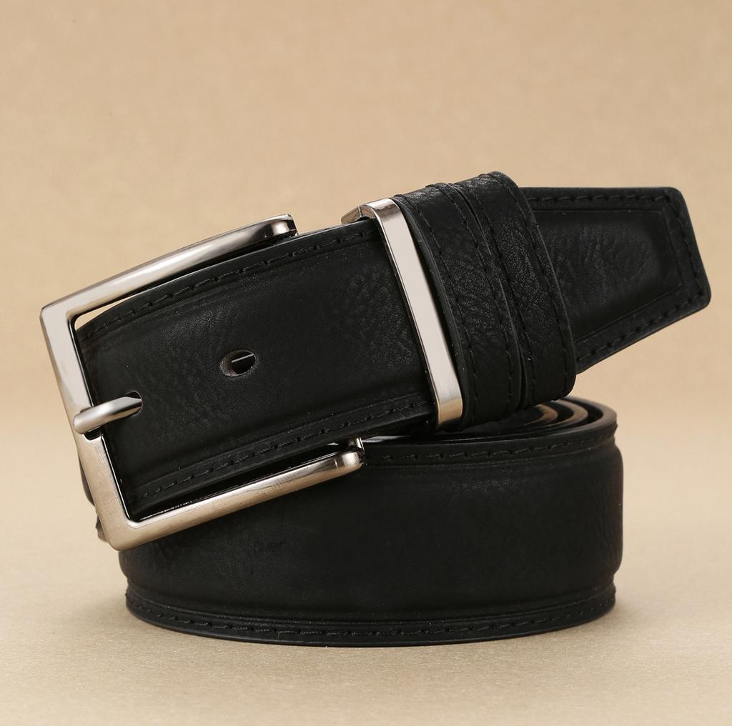 Belt Men'S Light Ripe Business Pin Buckle Belt Korean Jeans Belt Bandwidth 4Cm