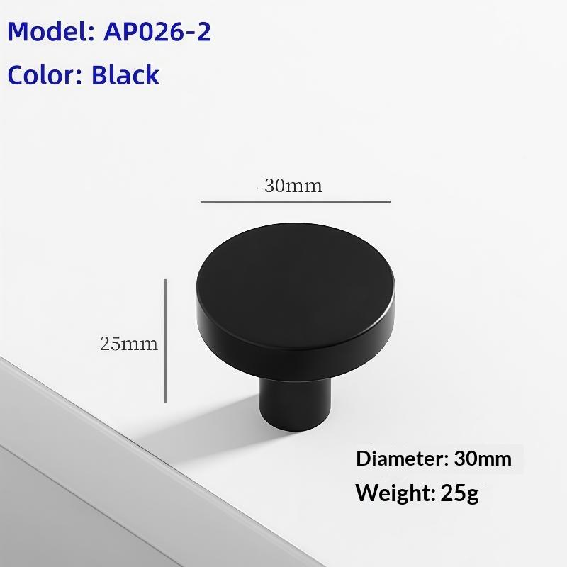 Simple Round Drawer Knobs In Various Shapes Aluminum Alloy Furniture Handles Kitchen Cabinet Handles Decorative Hardware