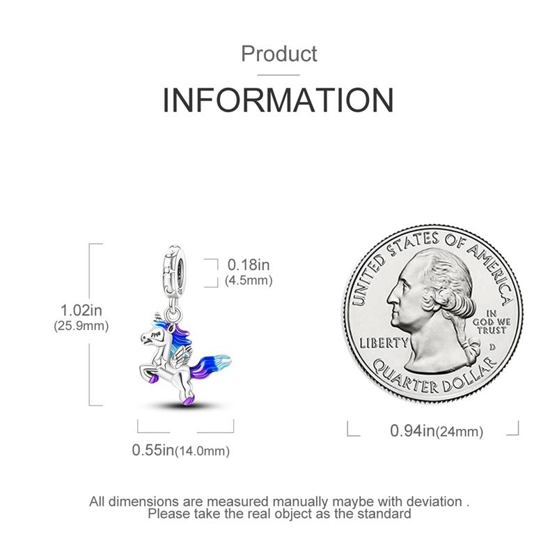Original Charms Copper Star And Moon Unicorn Pendants Fit Charms Plata Bracelets For Women Jewelry Making Diy Fine Gifts