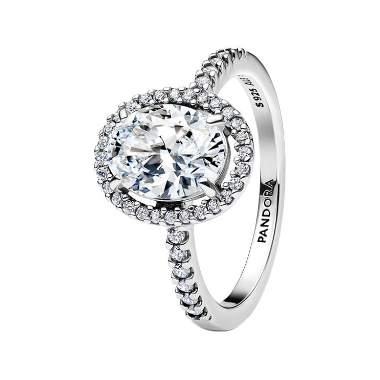 Pandora Pavé Design 925 Silver Ring Women rings 193777C01 Box,48