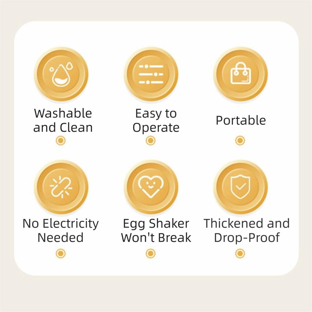 Durable Egg White Hand Mixer Golden Egg Egg Scrambler Manual Egg Shake  Splitter Tool