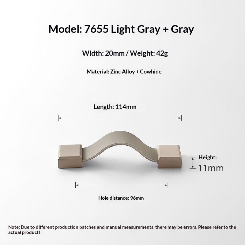 Cabinet Pull Brass Base Nordic Anti‑Collision Soft Leather Handle For Wardrobe Drawer Tatami Closet Kids Room Furniture Hardware