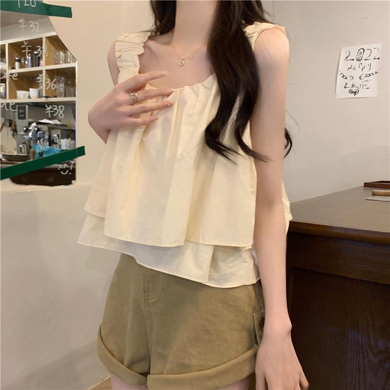 Dámské tílko camisole letní tílko Spice Girls volné bez rukávů krátké topy