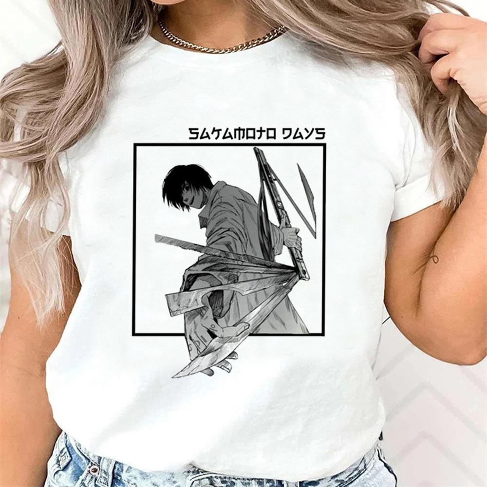 

Sakamoto Days tshirt female Punk Trendy Vintage 80s Digital t shirt Pastel graphic korean clothes 2000s hip hop Vintage S