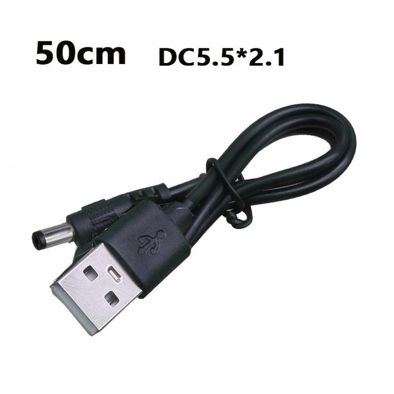 USB to DC 3.5*1.35mm Pure Copper Two-Core Power Cord for Mobile, Microphone, and Audio Charging