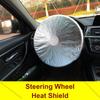 Universal Car Steering Wheel Sun Cover Microfiber Protection Cover Anti Slip Breathable for Car Steering Wheel Protector