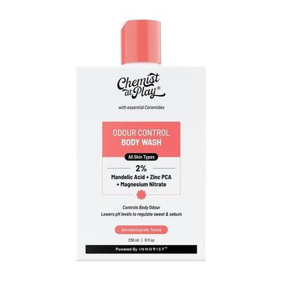 Chemist At Play Gel de Ducha Control de Olor Corporal| Controla el Olor Corporal| Frescura de Larga Duración | Regula el sudor y el sebo| 236ml