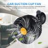 12/24V Car Cooling Fan Single Head Air Circulator Fan Sucker Electric Car Circulator Mini Car Fan Cooler for Auto Truck Off-Road