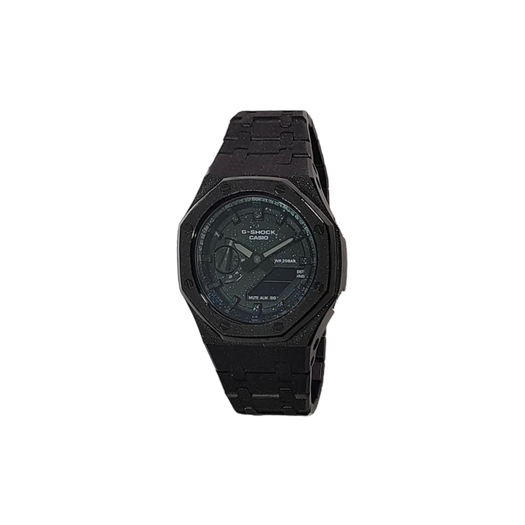 CASIO Custom Collection Electronic Movement Stainless Steel Strap Watch Men's Watches Black Dial GA-2100SKE-7A(Watch3--)