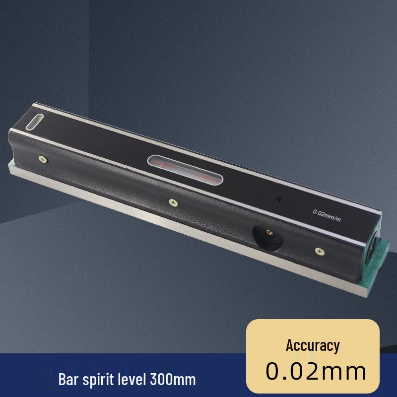High Precision Machinist Spirit Level Bar - 0.02mm/m Accuracy