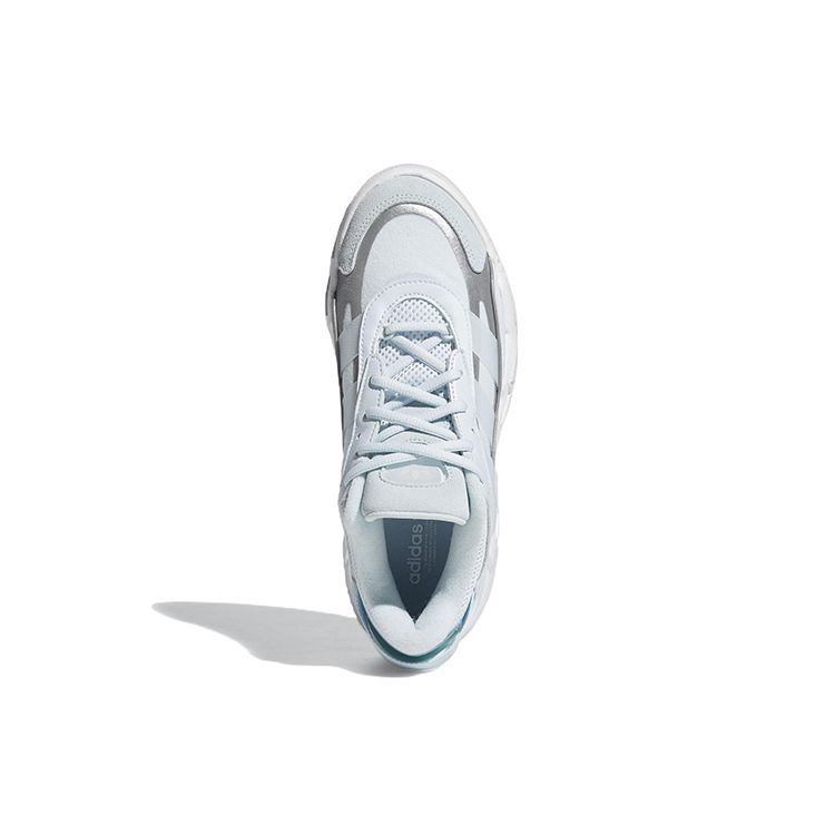 Adidas Originals Niteball 2.0 Leather Comfortable Non-Slip Durable Low-Top Lifestyle Shoes Women Sneaker Light-Blue GW0883