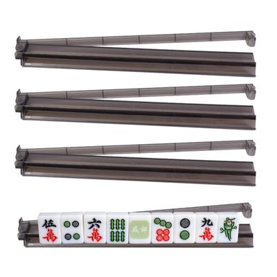 Mahjong-Rack-Schieber Klarer Acryl-Hochleistungs-Tragbar Multifunktional Amerikanisches Mahjongg-Stein