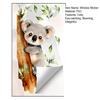 Removable Koala Window Cling Cute Koala on Branch Sticker Watercolor Animal Static PVC Decals for Kids Baby Bedroom Nursery