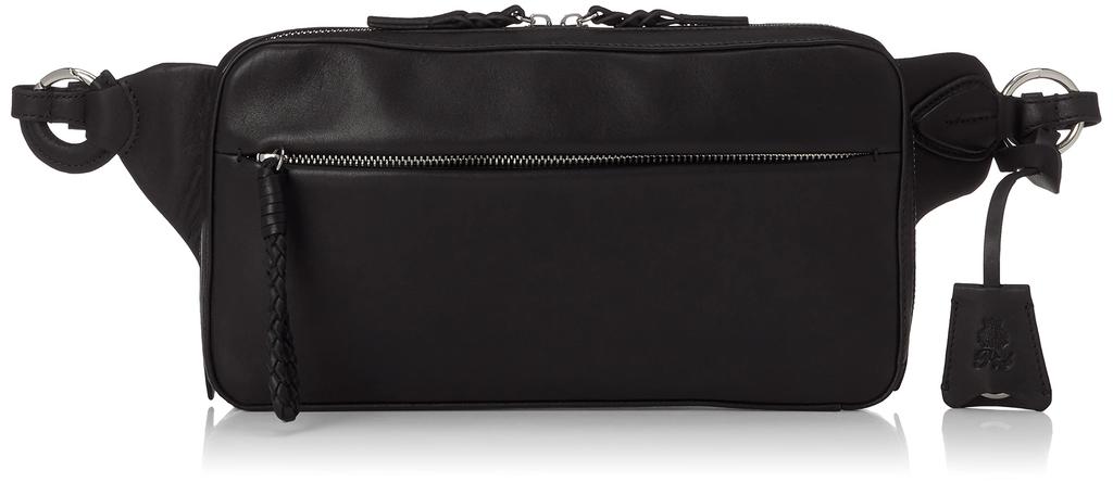 P.I.D. Water-Repellent Leather Body Bag PAZ104 Black