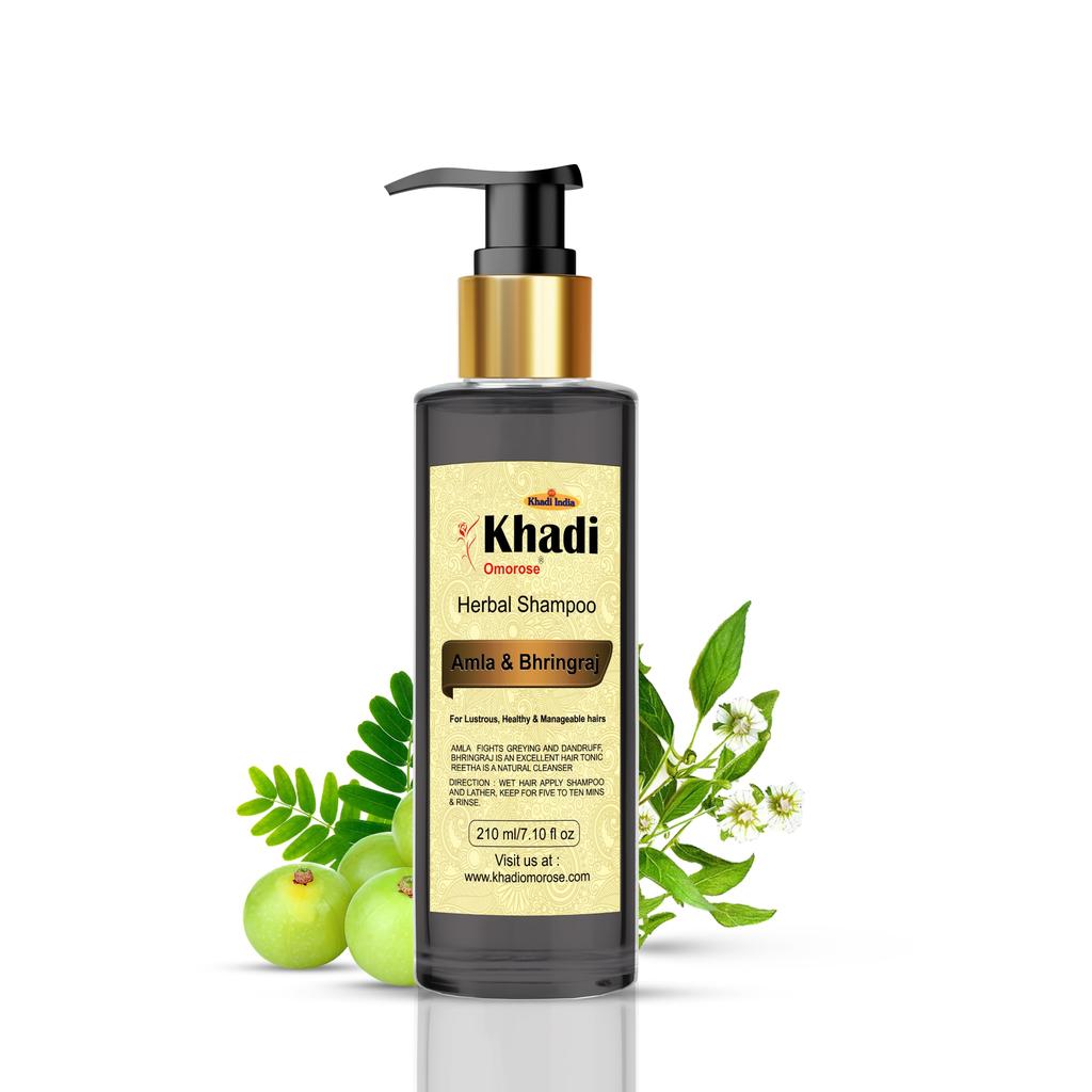 Khadi Omorose Shampoo Ayurvedico Amla & Bhringraj, 210 ml