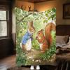 1PC Rabbit Carrots Blanket Soft Comfortable All Seasons Suitable Sofa Office Travel Home Perfect Gift