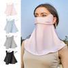 WRELS Ice Silk Sunscreen Face Shield Neck Guard Female Sunshade Breathable Face Eye Corner Outdoor Travel Driving UV Protection