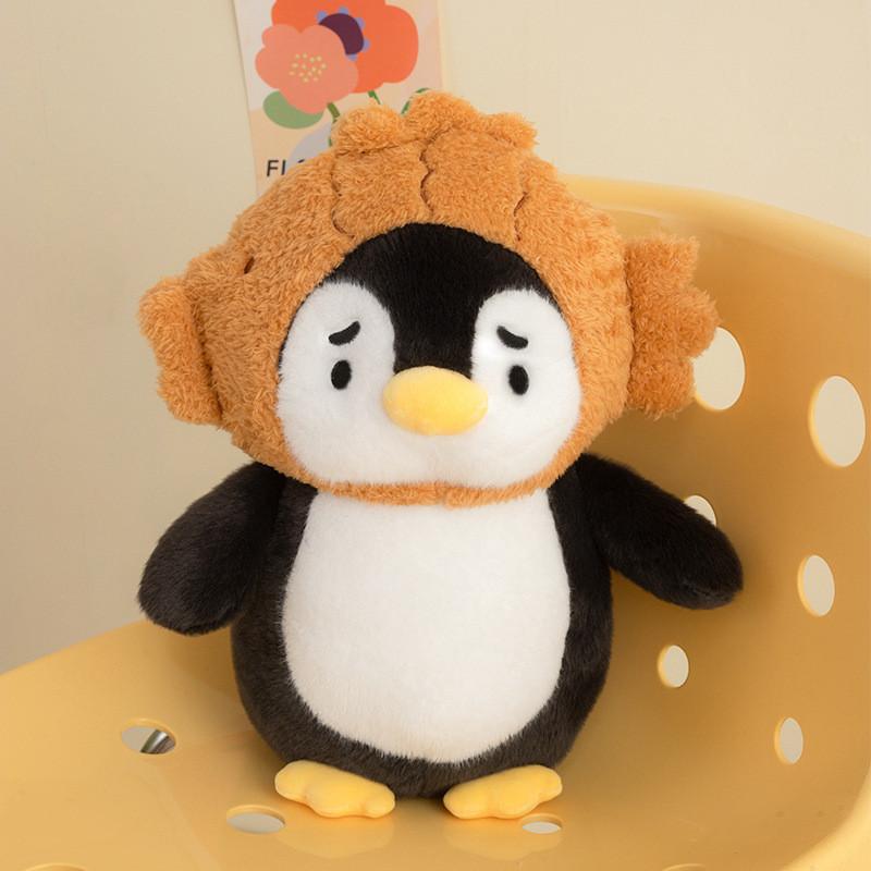 Plush Penguin Hat Toy With Soft Short Plush For Kids Play And Comfort
