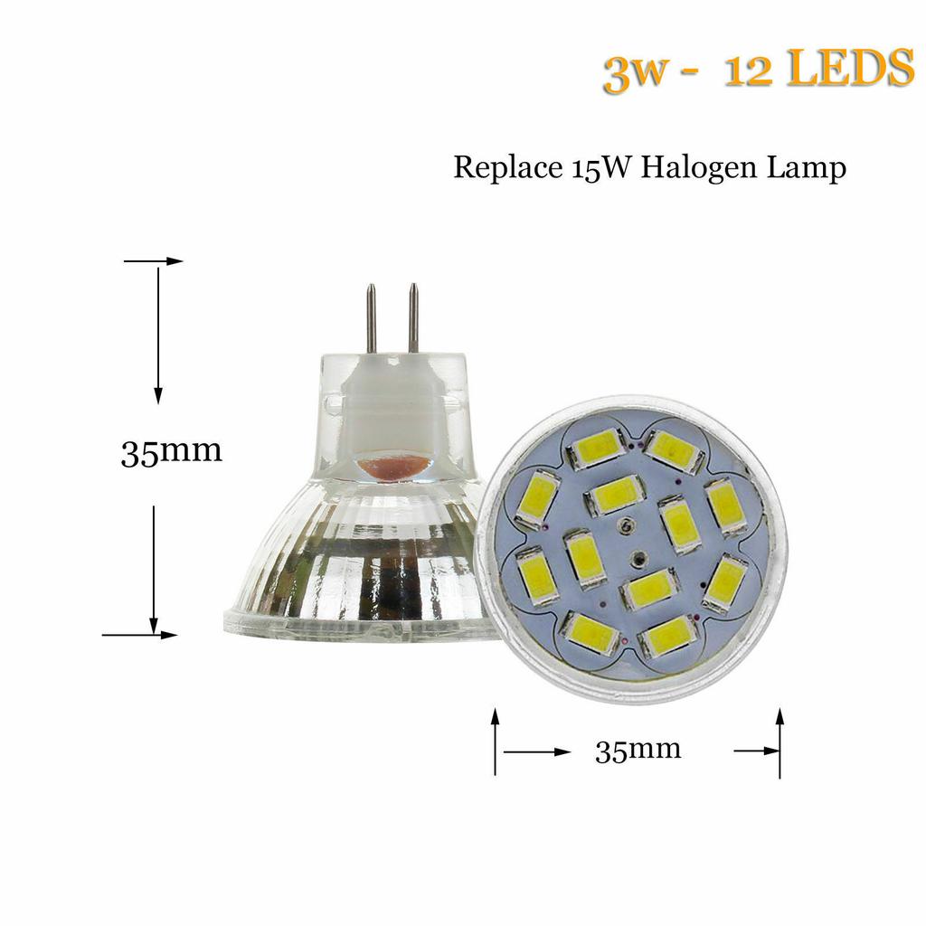 LED Halogen Strahlerlampe MR11 12V 5730 SMD 12V 10W 15W 20W Warm/Kalt/Neutralweiß Kronleuchter Heimlicht Durchmesser 35mm