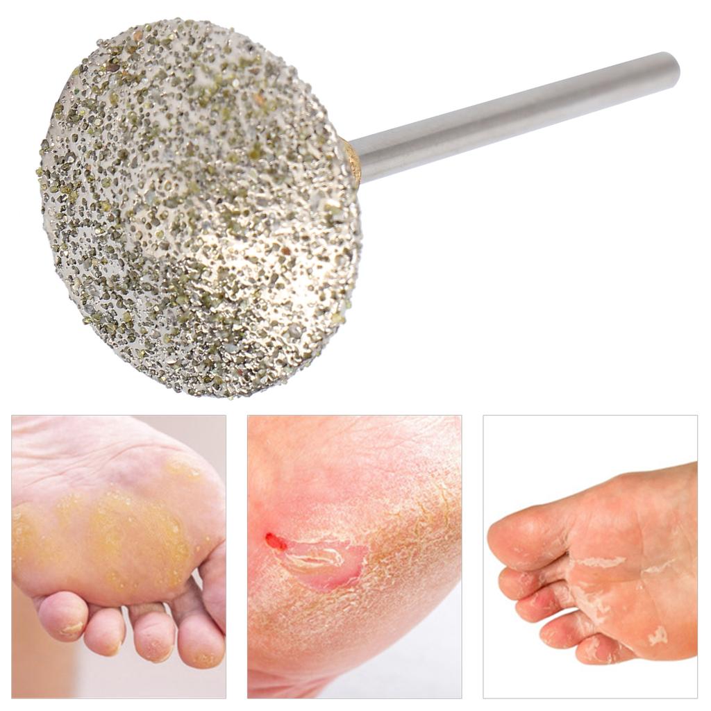 Stainless Steel Pedicure Nail Drill Bit Dead Skin Removal Toe Nail Polishing Grinding HeadC