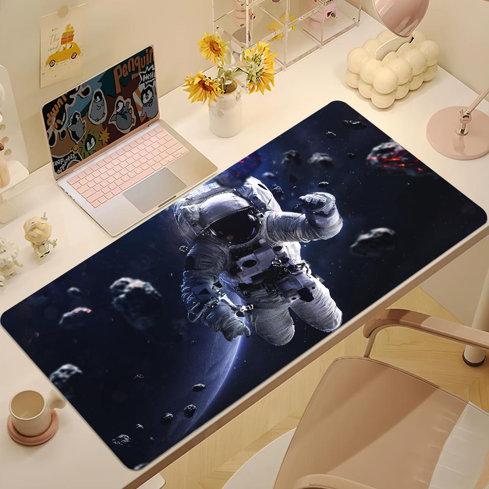 Astronaut Cosmic Black Hole Space Mouse Pad Nonslip Thickened MousePad Large Writing Lockedge Office Student Gaming Cushion 800x400x2mm