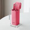 Makeup Brush Holder Organizer, One Touch For Open, Dustproof Make Up Organizer With Lid For Vanity Bathroom Countertop