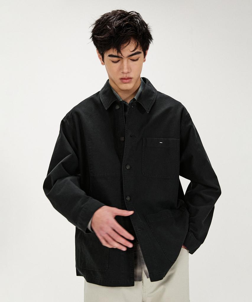 Shirter Oversized French Moleskin Jacket (Black)