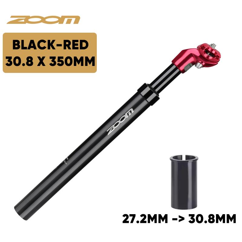 ZOOM Bisiklet Süspansiyonlu Sele Borusu 27.2/31.6/28.6/30.4/30.8/33.9mm MTB Süspansiyonlu Sele Borusu 350mm Amortisörlü Sele Borusu Bisiklet Parçaları