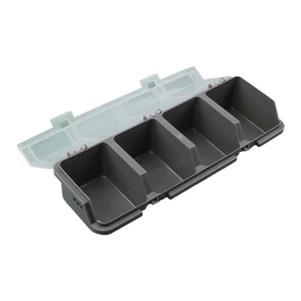 NEW 1PC Parts Storage Box Plastic Screw Organizer Box With 4 Compartment Tool Part Container Bin With Lid Display Storage Case