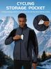 Men's Winter Waterproof Fleece Cycling Jacket - Warm, Windproof, Outdoor Bicycle Top
