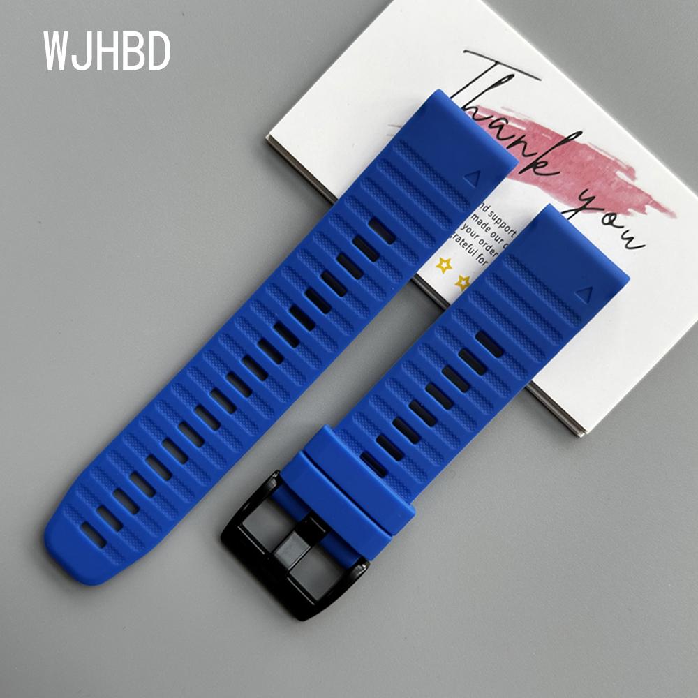 QuickFit 22mm 26mm Strap For Garmin Quatix 8 7 6 5 Sapphire Tactix 8 7 Pro Delta Bravo Silicone Band Fenix 7X 7 6X 6 5X Bracelet