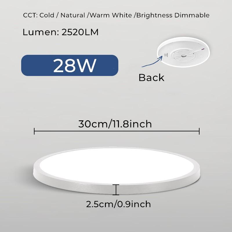 Kulaté LED stropní světlo led světla pro pokojovou ložnici Stropní lampy Svítidlo Ultratenké LED stropní světlo pro obývací pokoj