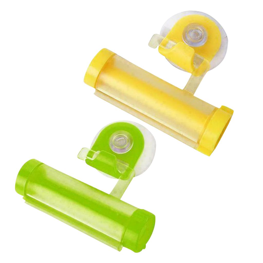 2PCS Roll Zahnpasta Spender Rohr Squeezer Sucker Halter Aufhänger Gadget Werkzeug