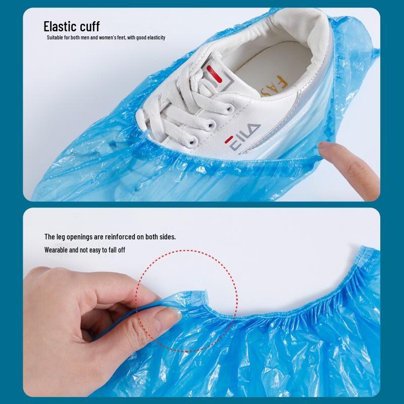 MARYYA Thickened Disposable PE Shoe Covers, 500 Count