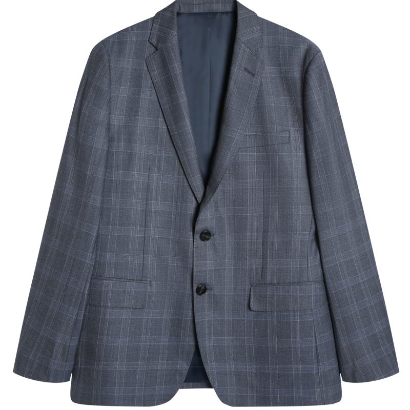 Мужской клетчатый пиджак K-Boxing из смеси шерсти ягненка 54/3XL