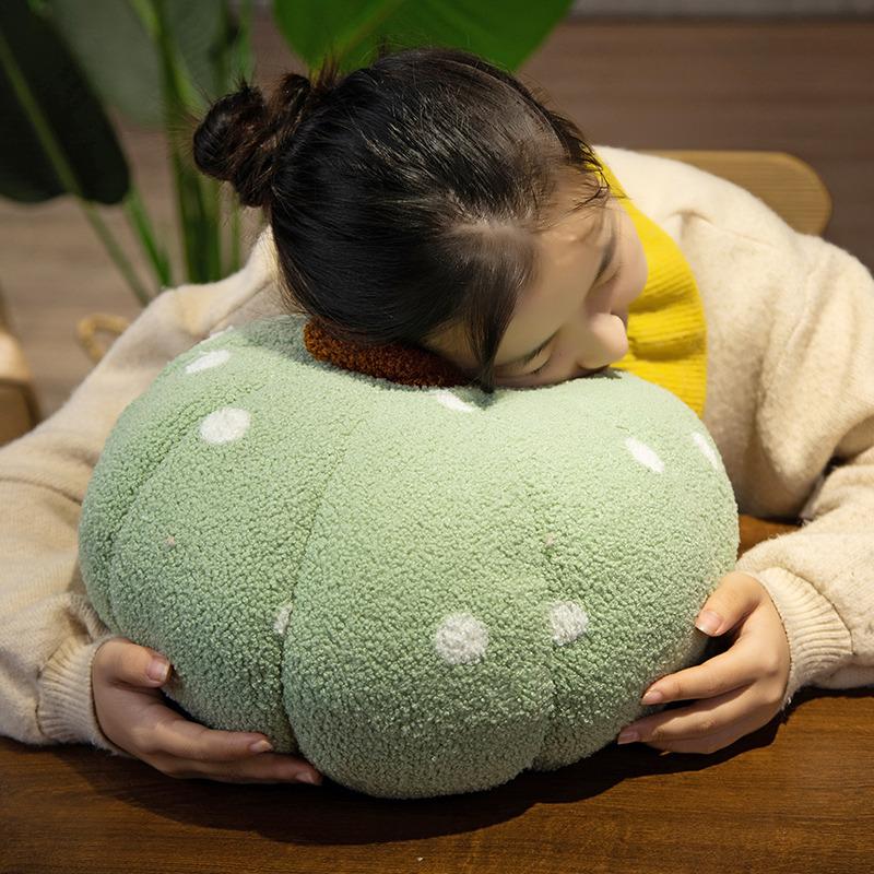 Cute Colored Polka Dot Pumpkin Pillow Cushion Irregular Vegetable Pillow Macaron Color Home Decoration Halloween Decoration