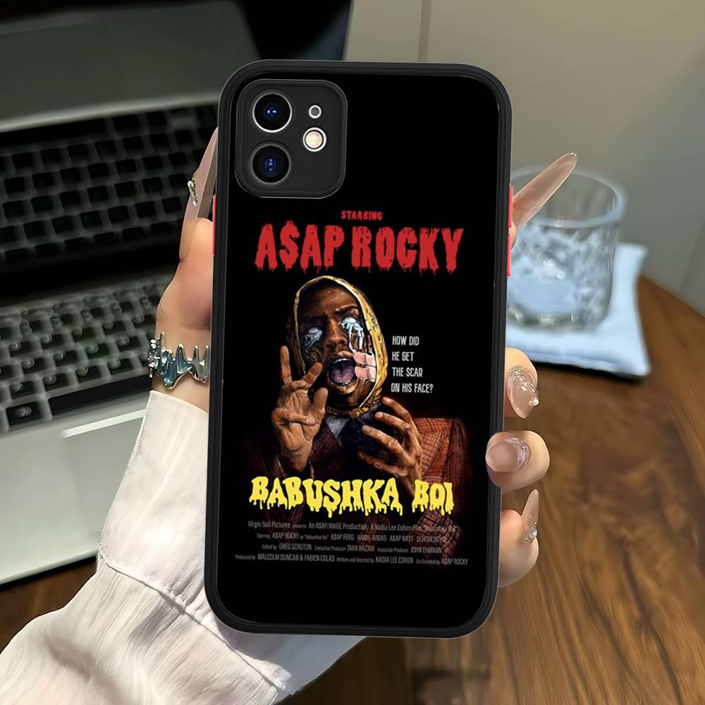A-ASAP R-Rocky Non Essere Stupido Custodia Per Telefono Per IPhone 16e 16 15 14 13 12 11 Pro Max X XS Max Plus Opaca Trasparente