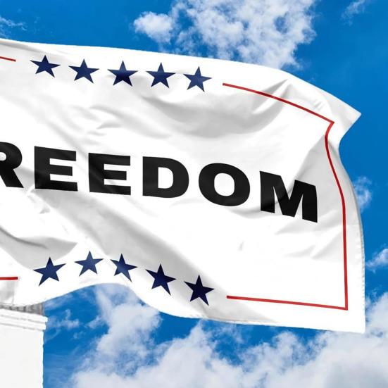 Charlie Kirk Freedom Flag 3x5 Ft Memorial Yard Sign Patriotic Garden Banner for Outdoor