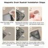 Separate Anti-leak Sink Drain Basket Detachable Openable Bottom Cover Triangle Food Waste Filter Basket Magnetic Multifunctional